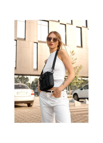 Жіноча сумка месенджер TEL чорна Sambag (322870681)