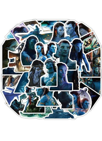 Набор наклейок из фильма Аватар Avatar 50 штук наклейки на авто телефон ноутбук самокат гаджеты No Brand (335042505)