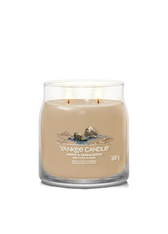 Ароматическая свеча Amber & Sandalwood Medium Yankee Candle (280916904)