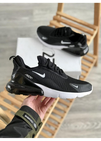 КРОСІВКИ ЖІНОЧІ NIKE AIR MAX 270 BLACK WHITE V2 НАЙК АІР МАКС 270 No Brand чорні демісезони (368869928)