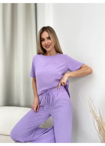 Костюм жіночій креп-жатка. Кофта та штани No Brand (386568247)