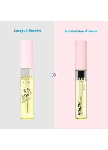 Лечебная сыворотка для роста и укрепления ресниц My lash serum 9 ml Etude House (358499843)