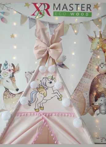 Вігвам БОН БОН Веселі єдинороги на пудрі. Повний комплект! No Brand (316221737)