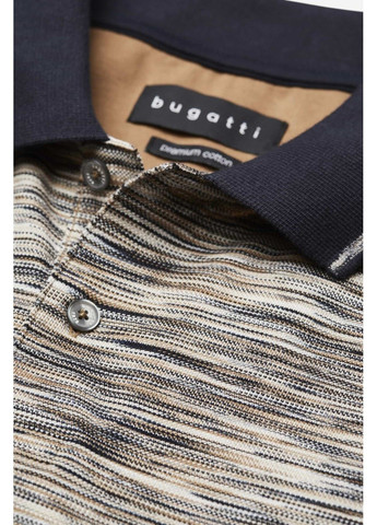 Коричневая футболка-мужское поло коричневый для мужчин Bugatti однотонная