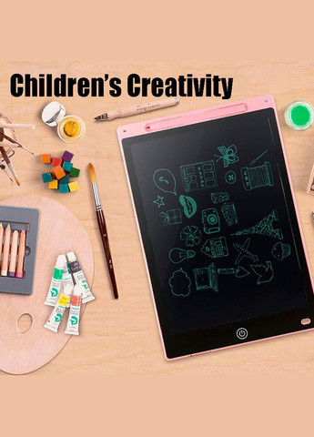Планшет графічний для малювання, нотаток 12" LCD Writing Pad Red No Brand (322567858)