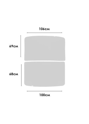 Автомобільна сонцезахисна шторка для панорами для авто Tesla Model Y 2020-2024 White 2 шт. Lesko (360505271)