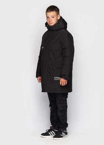 Комбінована зимня куртка стівен чорний Cvetkov Стивен