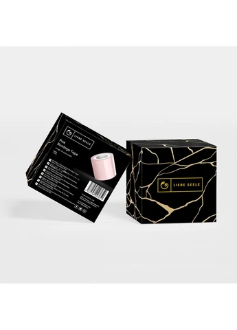 Скотч для бондажа Bondage Tape Pink 25 м, не липнет к коже и волосам, без следов Liebe Seele (397058180)