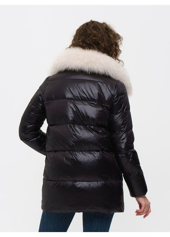 Черная зимняя куртка 21 - 04281 Vivilona