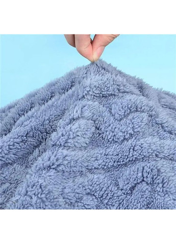 Темно-блакитна зимня стильна комфортна тепла піжама з вишуканим візерунком косичка, домашній піжамний плюшевий комплект світшот + брюки No Brand піжама з вишуканим візерунком Косичка фіолетовий