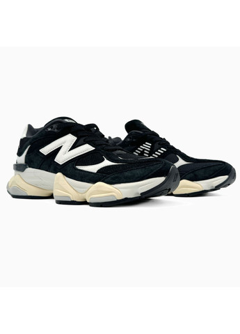 Черные демисезонные кроссовки мужские new balance 9060 black / white нью беланс 9060 No Brand