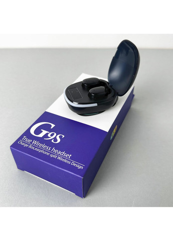 Бездротові навушники G9S чорні вакуумні Bluetooth гарнітура для музики та спілкування блютуз навушники TWS (372460496)