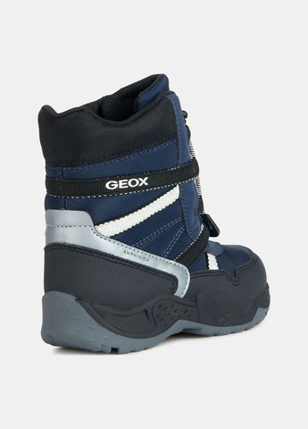 Синие повседневные зимние ботинки для мальчика j sentiero в.b abx a navy grey Geox