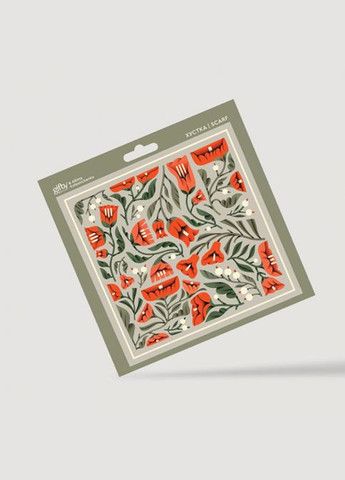 Жіноча хустинка з принтом Танець пелюсток Gifty 5517 (303727458)