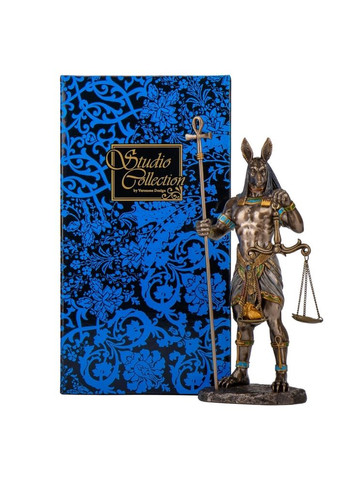 Статуетка Анубіс бог потубічного світу 27х11 см 78129 полістоун покритий бронзою Veronese (302239441)