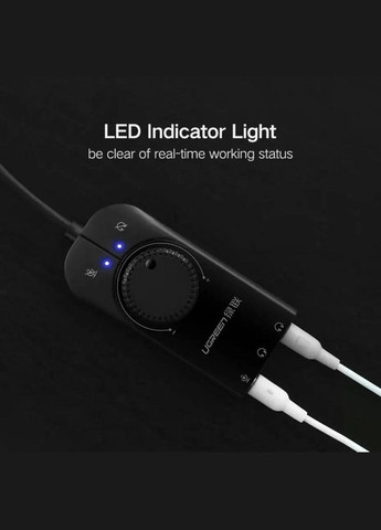 Звуковая карта внешняя USB — CM129 USB External Stereo Sound Adapter кабель 1 метр (50599) Ugreen (305568809)