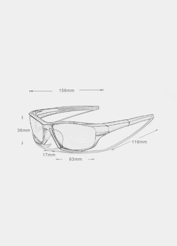 Мужские поляризационные солнцезащитные очки N881 White Black Gray KINGSEVEN (303401567)