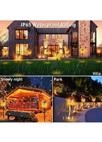 Фонарь лампа светильник факел садовый аккумуляторный на солнечной батарее с сумеречным датчиком (478149-Prob) Unbranded (306681943)