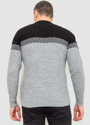 Комбинированный демисезонный свитер мужской 161r883 Ager