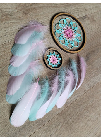 Авторский эко-набор для творчества "Ловец снов "Розовая мята". Набор для рукоделия с пошаговой инструкцией Dream Studio (363057541)