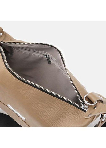 Сумка кросс-боди через плечо женская из натуральной кожи средняя Бежевый 38115 Borsa Leather (355245124)