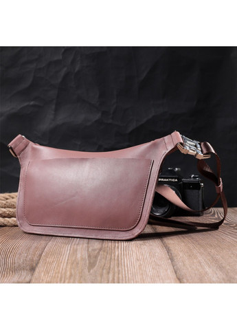 Цікава бананка для жінок із натуральної шкіри 25х15х4,5 см Grande Pelle (315874619)