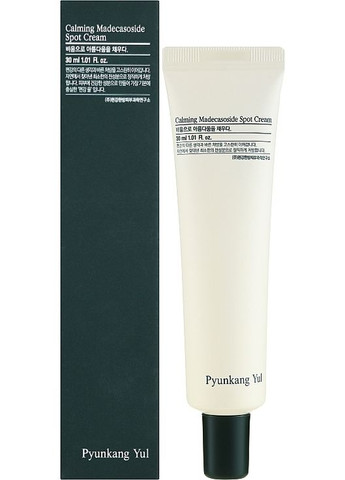 Успокаивающий точечный крем для проблемных зон Calming Madecassoside Spot Cream 30ml (1152555-25097637) Pyunkang Yul (368655910)