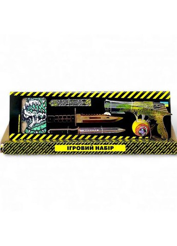 Игровой набор BIG BOX деревянный резинкострел для детей с перчатками и сувенирными ножами. ProDobro (367092408)