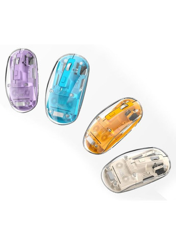 Миша M12 Bluetooth wireless transparent Blue XO (351917163)