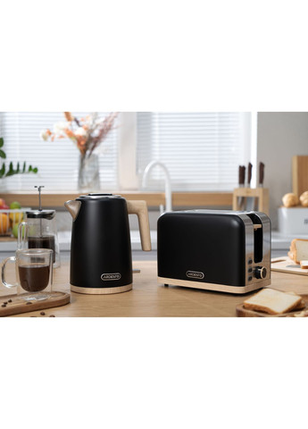 Тостер TF420BWD, 800Вт, металл, 2 слота, черный Ardesto (315349976)