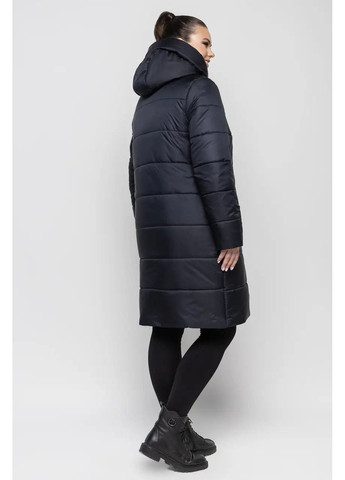 Синяя зимняя женская зимняя куртка большого размера SK