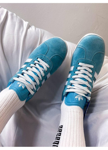 Сірі Осінні кросівки чоловічі adidas gazelle blue green v2 адідас газель No Brand