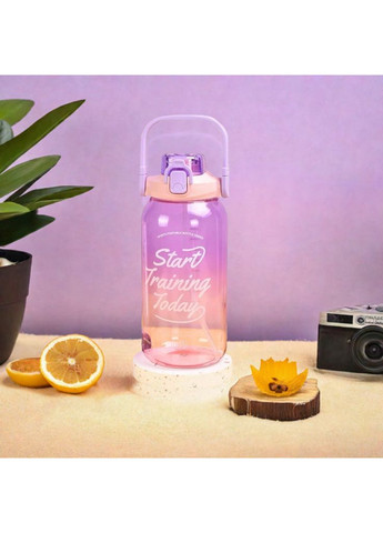 Стильна пластикова пляшка START TRAINING для води 1500мл. Фіолетова No Brand (296101825)