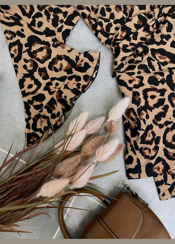 Жіночий літній костюм в принті кімоно + пояс + шорти MonCher (334676351)