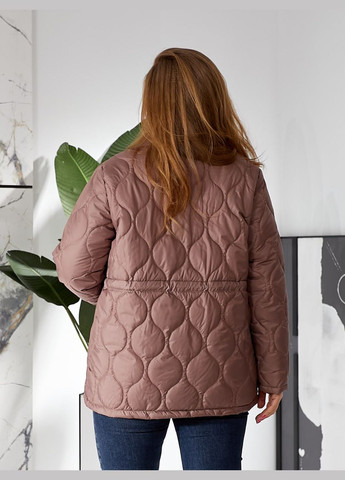 Бежева жіноча весняна куртка колір мокко р.54/56 452766 New Trend