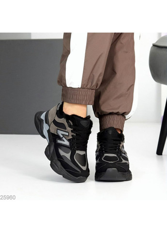 Зимові кросівки No Brand чорні зими (370368608)