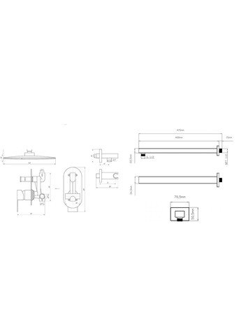 Душевая система встроенная SARDINIA TSG 08205-400-BL Topaz (361036459)