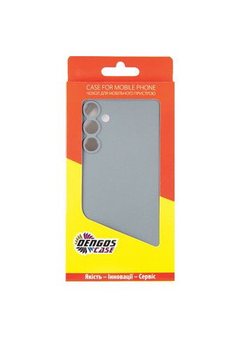 Чохол до мобільного телефона (DG-KM-101) DENGOS Samsung Galaxy M35 5G Carbon + glass Grey (364630587)