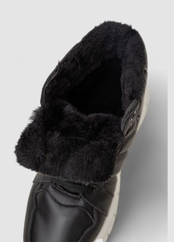 Кроссовки женские зимние на меху,, 248RMB02 Stilli чёрно-белые всесезоны (322057764)