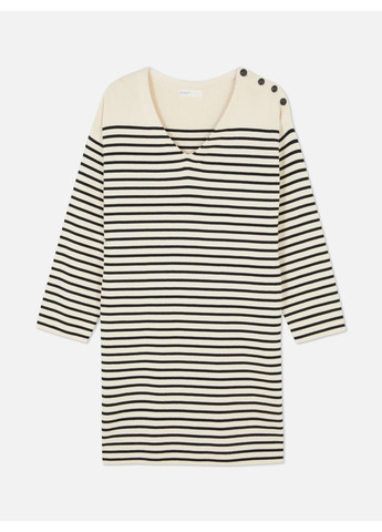 Молочное платье демисезон,молочный-черный, Primark