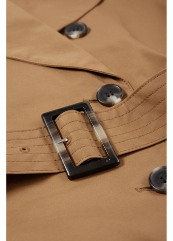 Коричневе демісезонне Двобортний тренч C&A