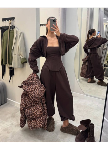 Жіночий костюм (корсет + худі + штани) — розмірна сітка в описі GD/GL Модний простір (364966154)