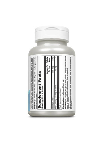 Келп 225 мкг натурального йоду Kelp для щитовидної залози 250 таблеток KAL (292728042)
