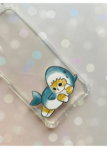 Чехол с утолщёнными углами на Samsung Galaxy S23 FE:: Котенок акула (принт 355) CASE CONTROL (360712886)