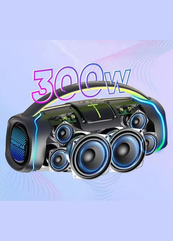 Бездротова акустика Bluetooth 300 Вт мікрофон 30000 мАг чорний (2390000016) Hopestar A65 (341089761)