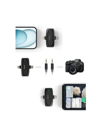 Микрофон беспроводной 3в1 iPhone/Android/камера двойной 50м V6 Ulanzi (316092895)