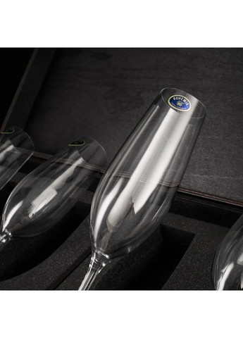 Набір 4 келихи Alca 260 мл для шампанського та костери Bohemia (364550597)