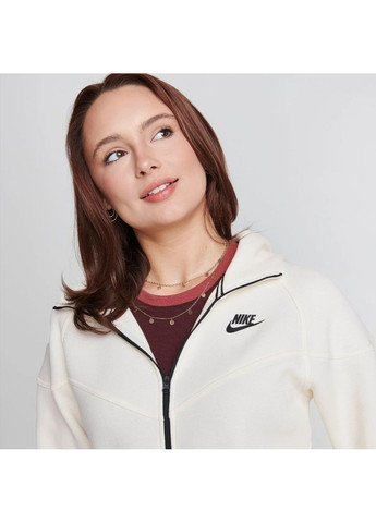 Толстовка жіноча Sportswear Tech Fleece Windrunner Full-Zip Hoodie Beige Nike (365961909)