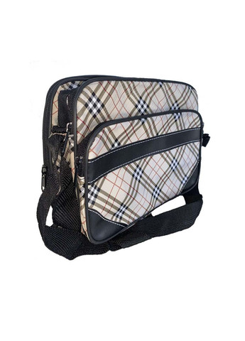 Чоловіча сумка зі шкірозамінника 301592-11111 бежева No Brand (370848055)