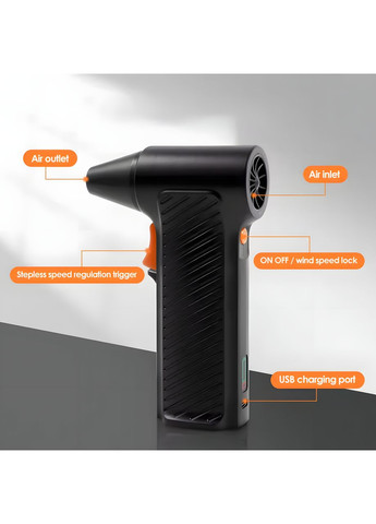 Ручной турбовентилятор CFG-1 заряжаемый для чистки компьютера автомобиля мебели No Brand (362946986)